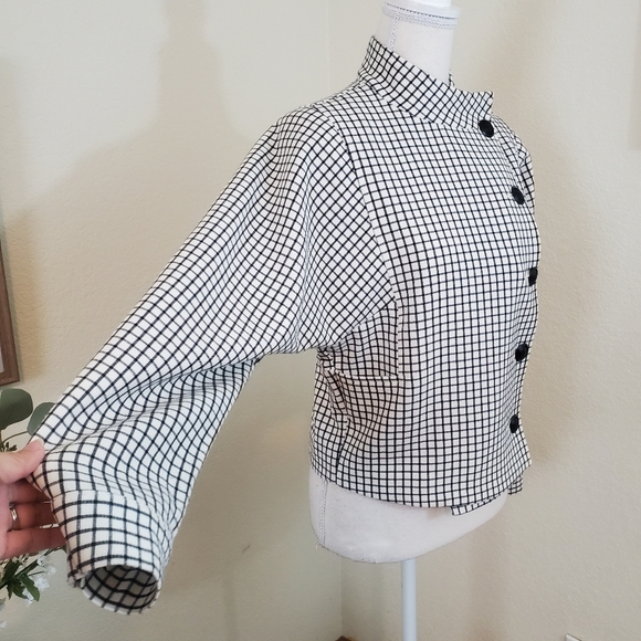 Cabi White/Black Windowpane Jacket Style 3173 Size XS. - Picture 5 of 13